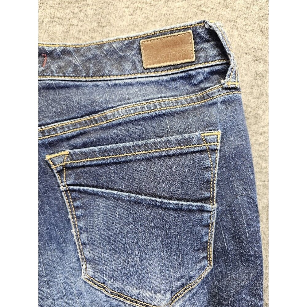 Dear John Gisele High Waisted Skinny Jeans Women's Size 25 Dark Wash Denim - Picture 4 of 11